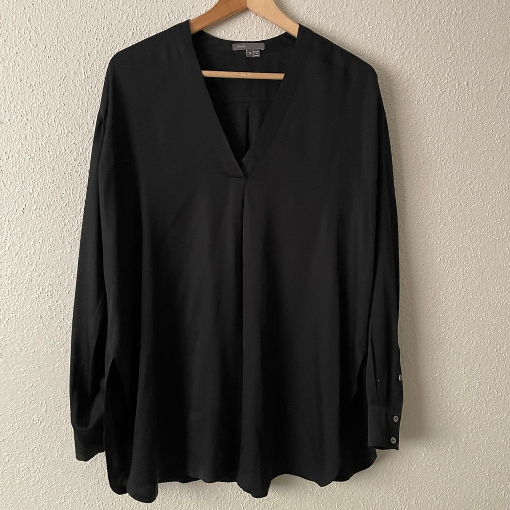 Vince Oversized Silk Blouse M